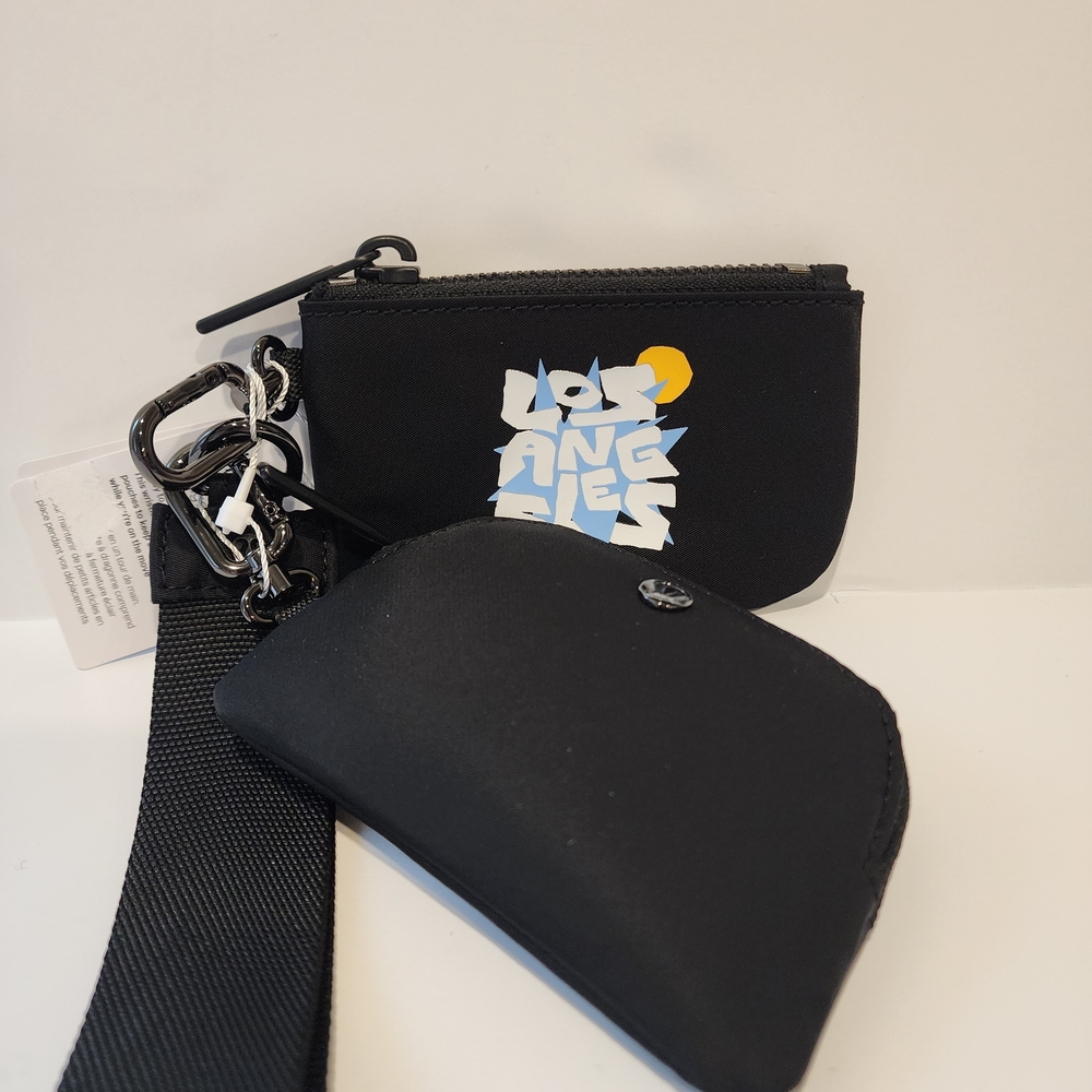 Lululemon Black Dual Pouch Wristlet